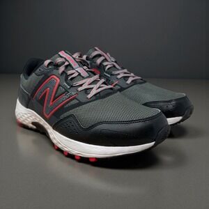 New Balance 410v8 Mens Trail Running Shoes Dark Green Black Red MT410LR8 13 4E